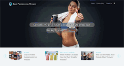 Desktop Screenshot of bestproteinwomen.com